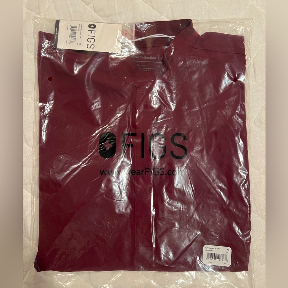 Figs Burgundy Rafaela XS